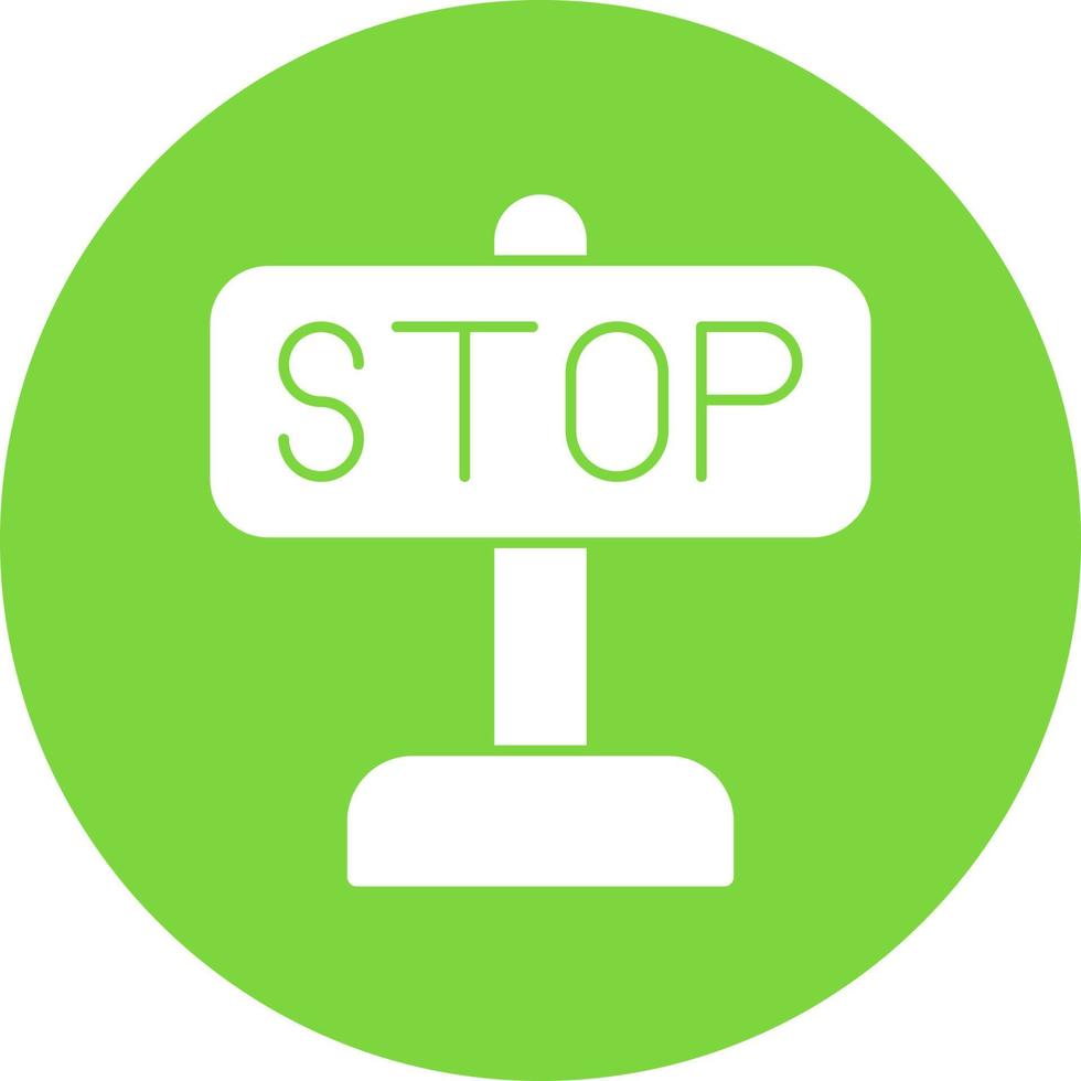 Stop Vector Icon Design