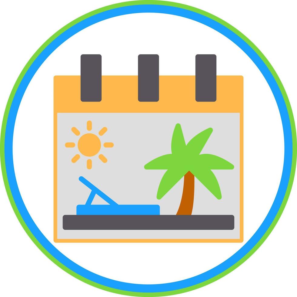 diseño de icono de vector de vacaciones