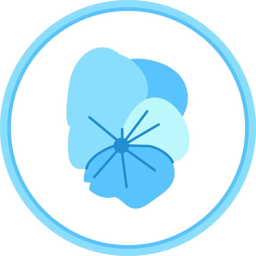 Pansy Vector Icon Design