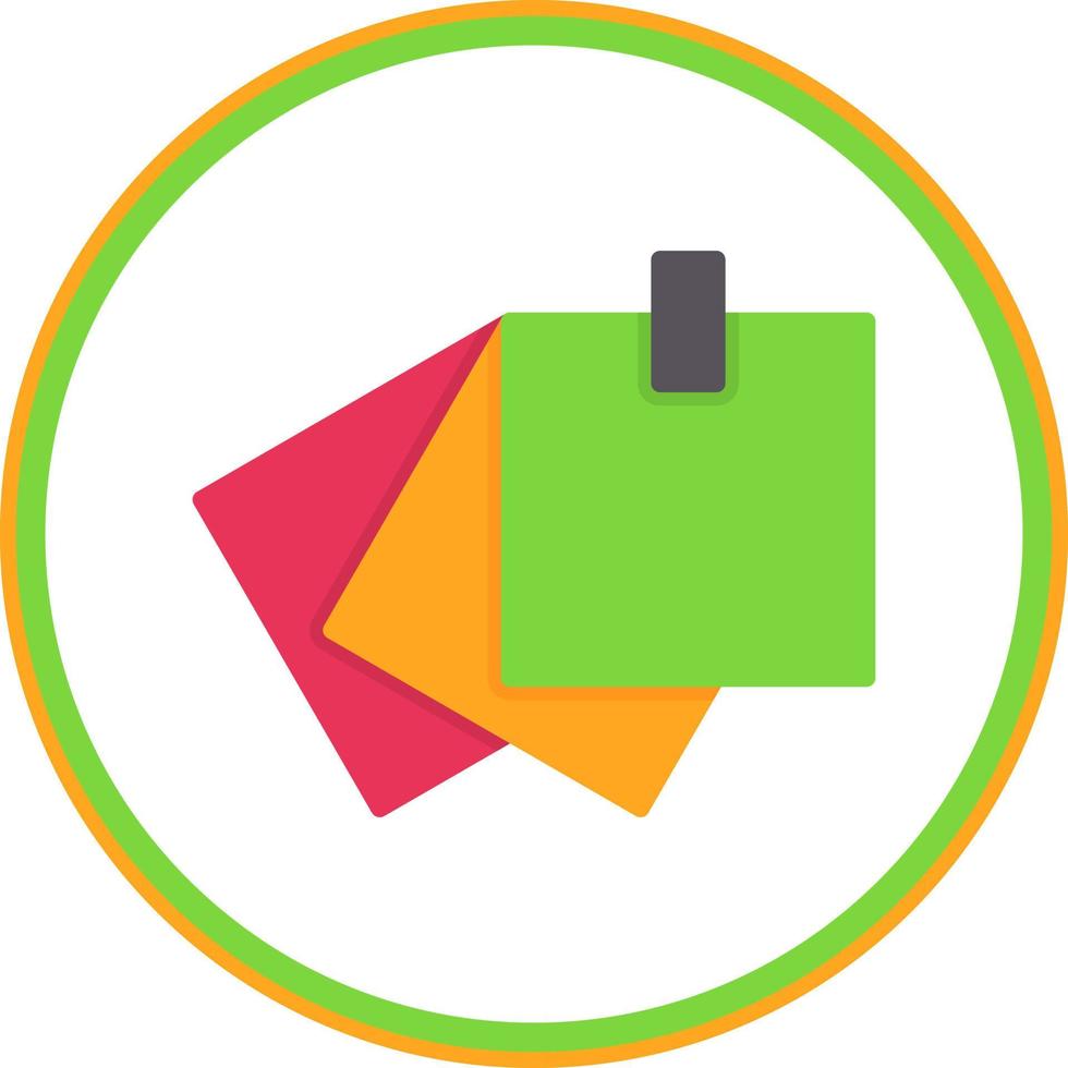 Sticky Notes Vector Icon Design