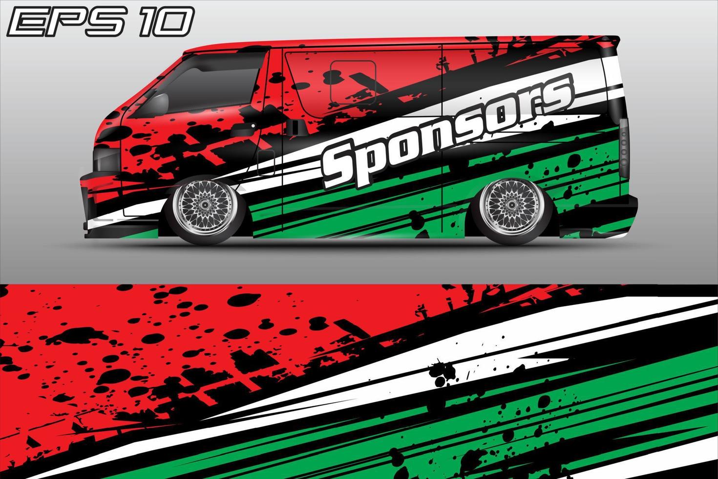 Automotive travel van car wrap livery sticker design template 16501581