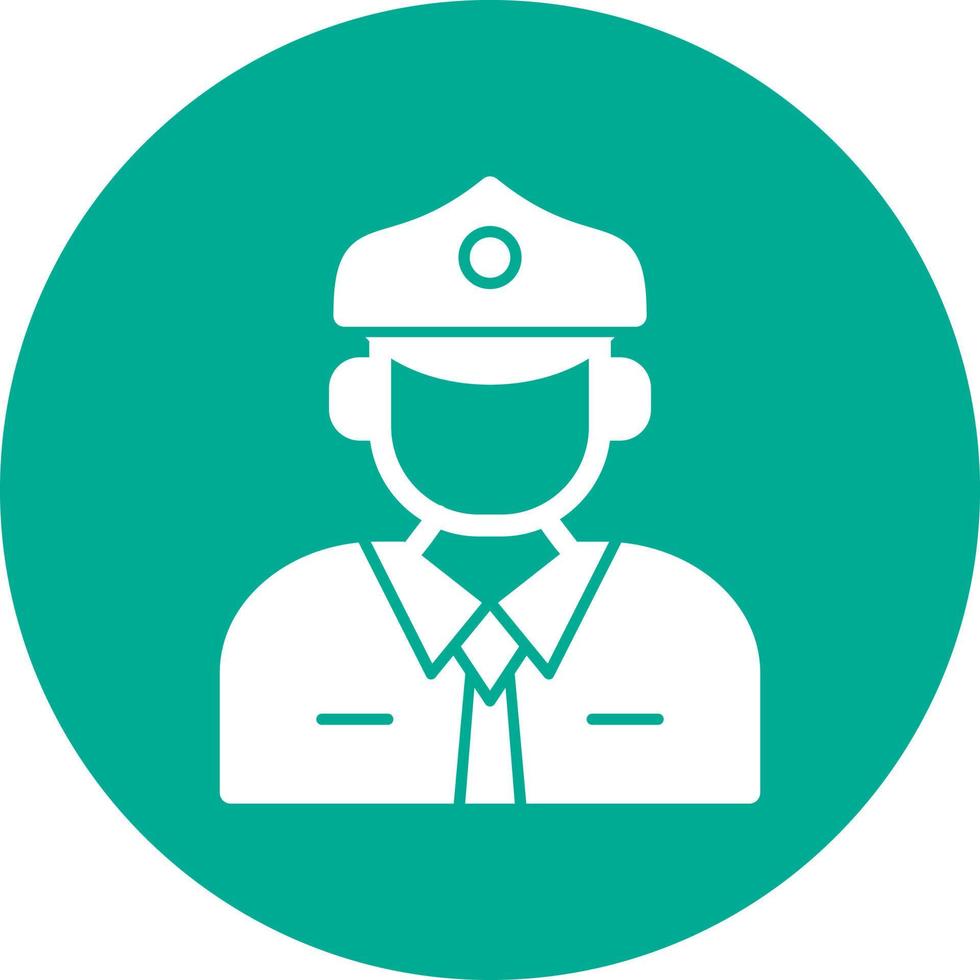 Taxi Driver Vector Icon Design