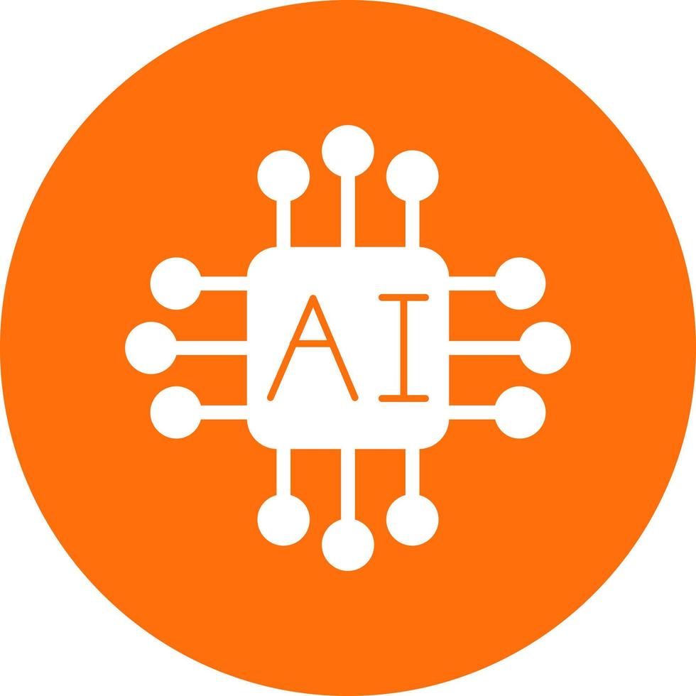 Artifical Intelligence Vector Icon Design