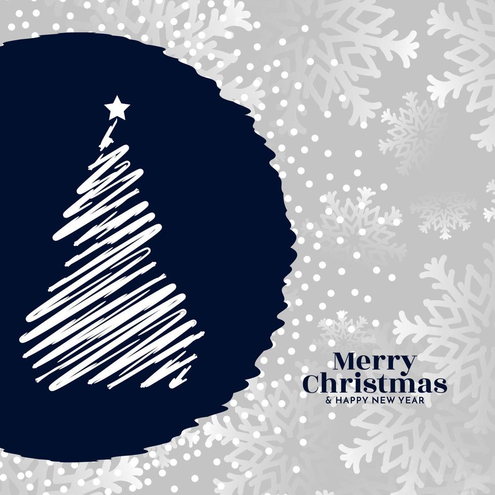 Beautiful Merry Christmas festival elegant background design vector