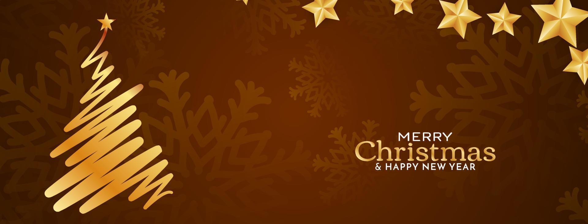 feliz navidad festival celebración elegante diseño de banner vector