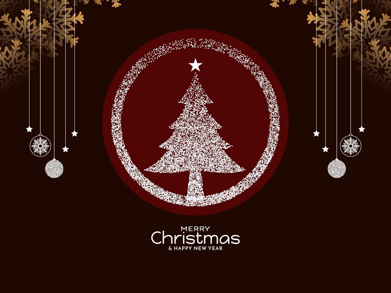 Merry Christmas festival background design vector