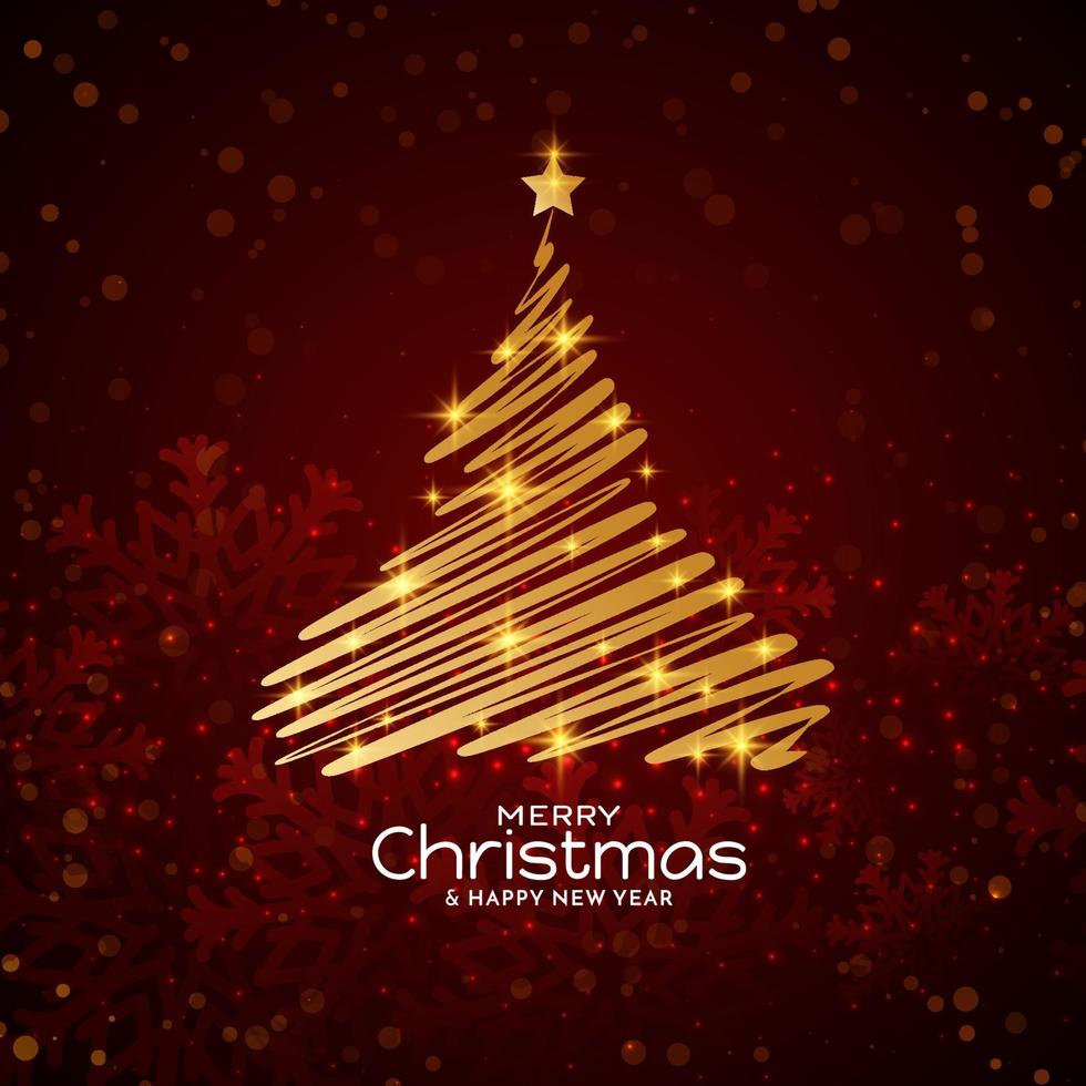 Merry Christmas festival stylish greeting card background design vector