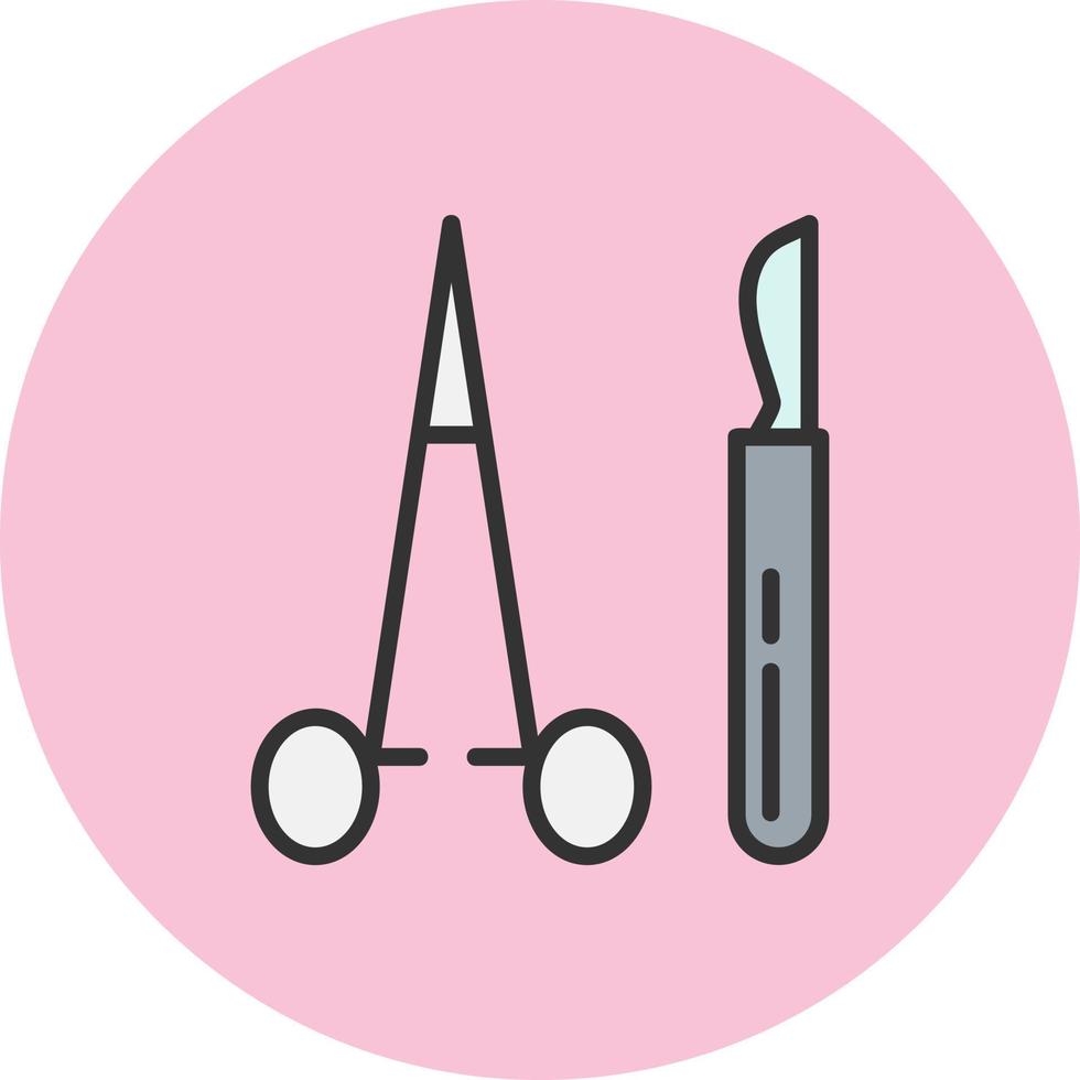 Surgeon Tools Vector Icon