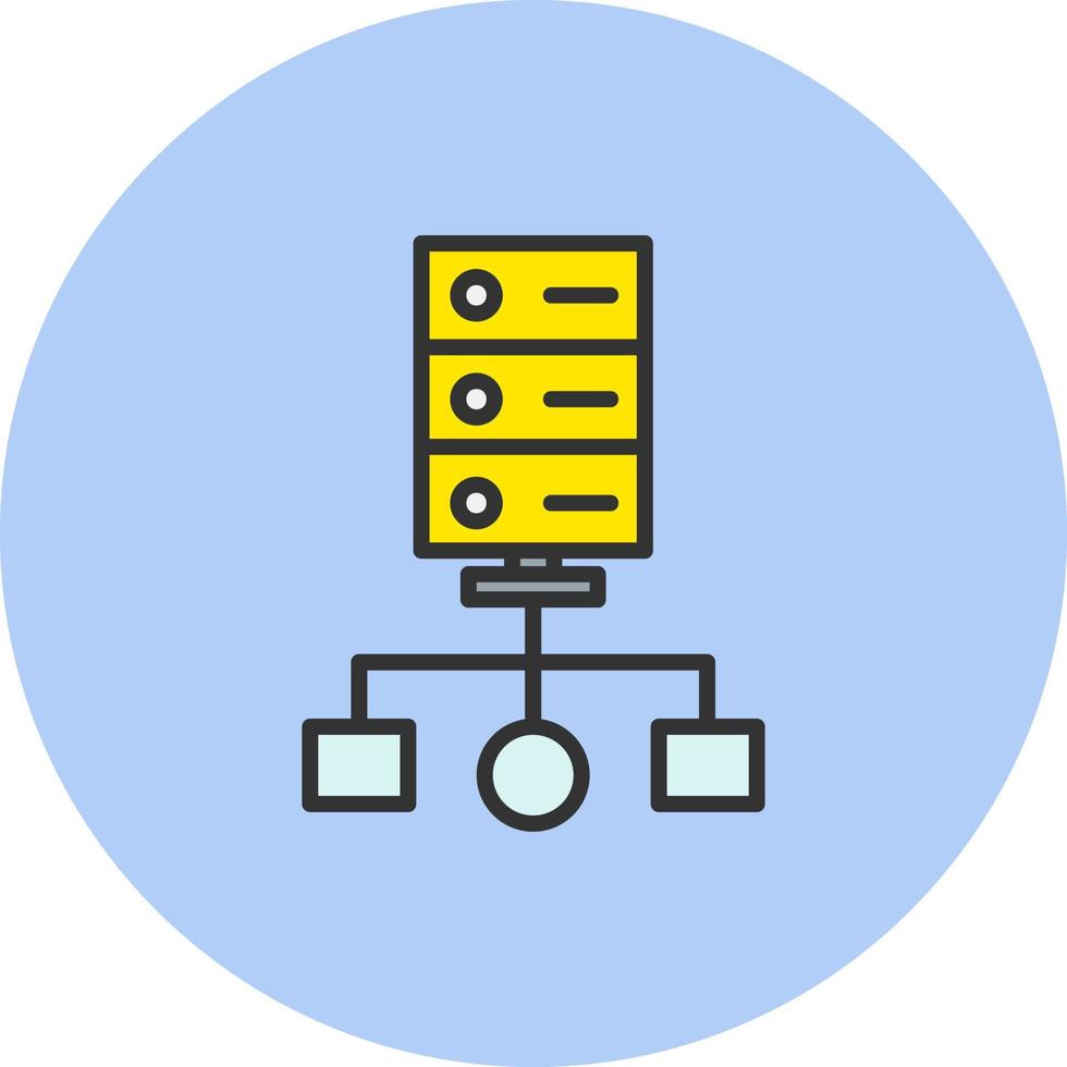 Cluster Computing Vector Icon