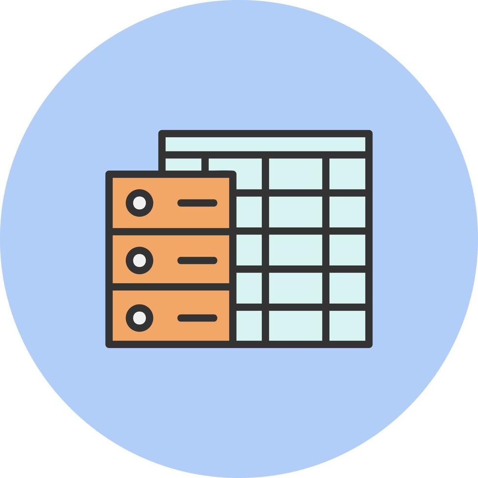 Data Table Vector Icon