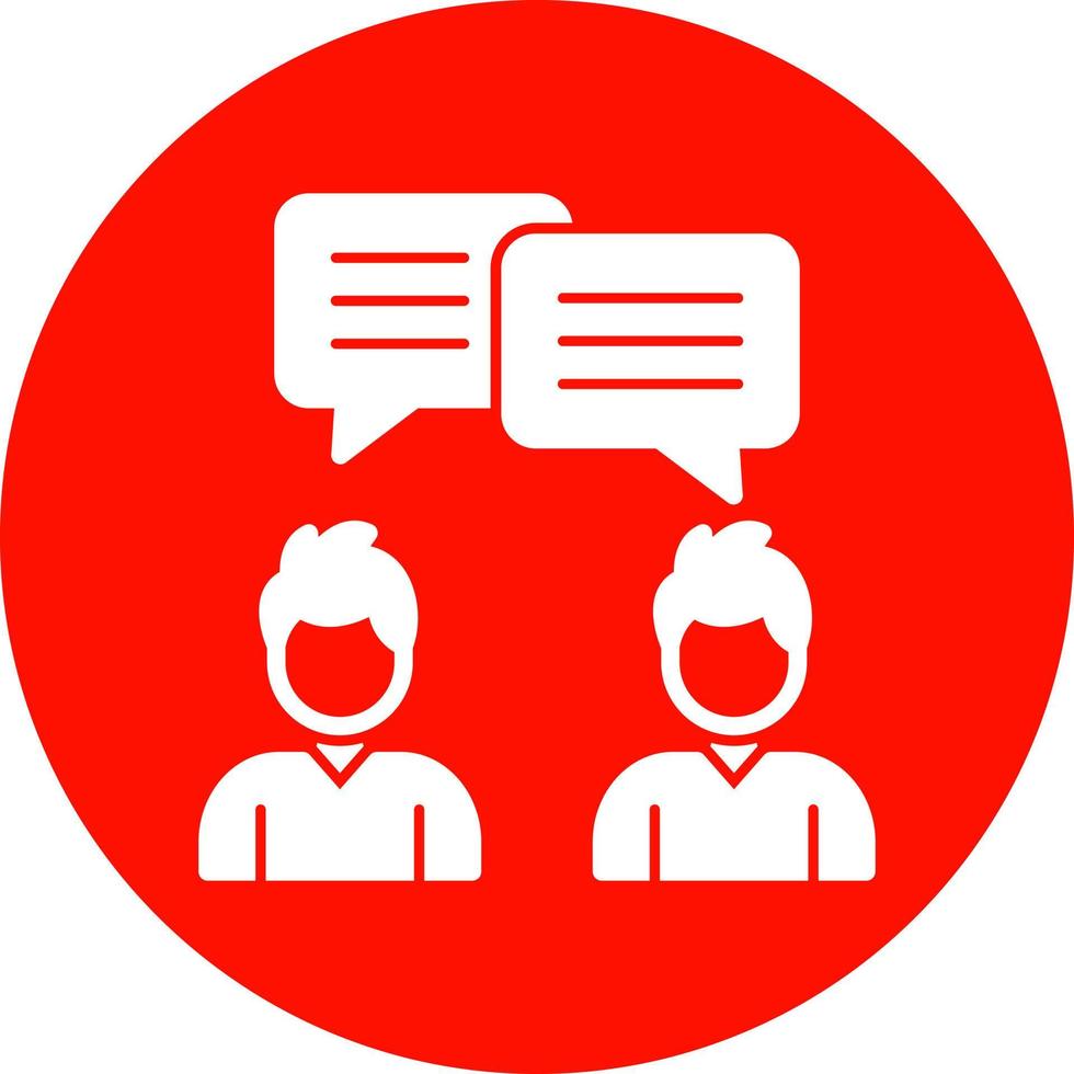 Conversation Vector Icon Design