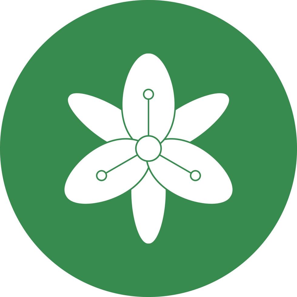 Tiger Lily Vector Icon Design