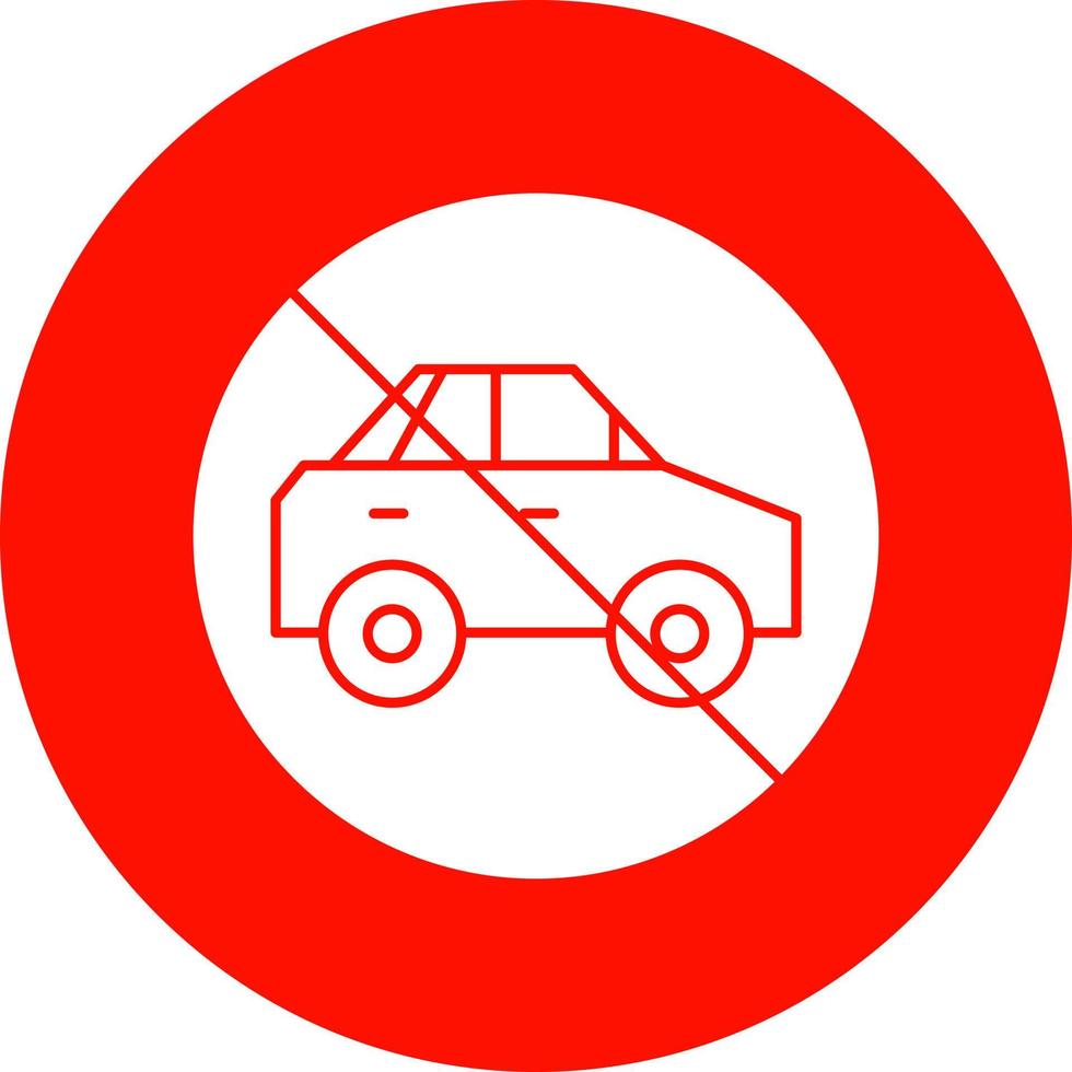 No Travelling Vector Icon Design
