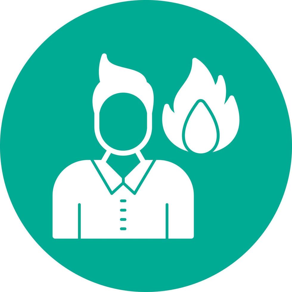 Burnout Vector Icon Design