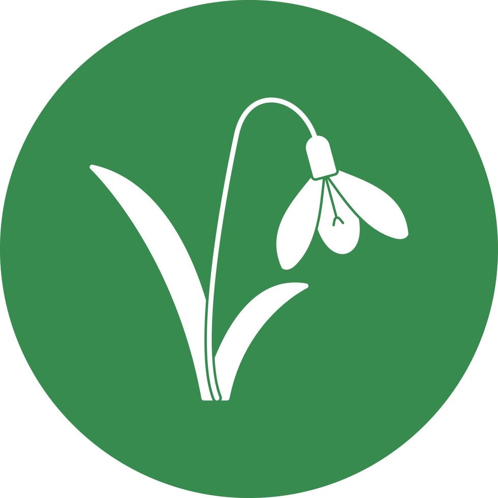 Snowdrop Vector Icon Design