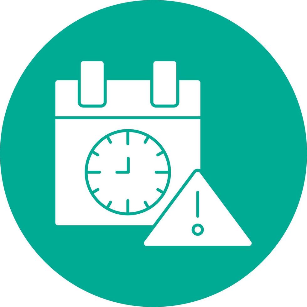 Deadline Vector Icon Design