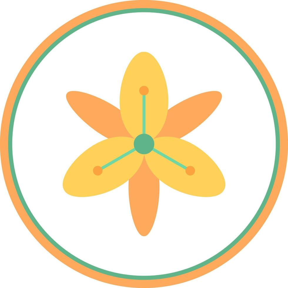 Tiger Lily Vector Icon Design