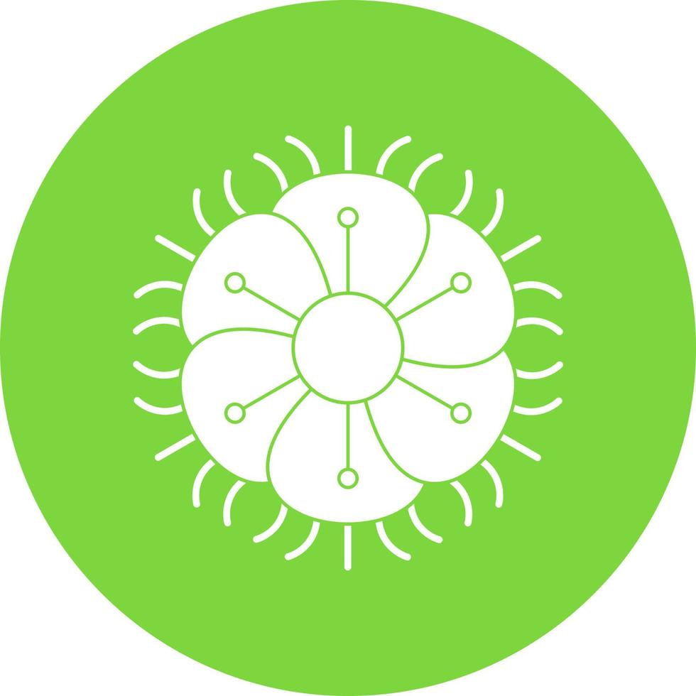 Fringed Dianthus Vector Icon Design