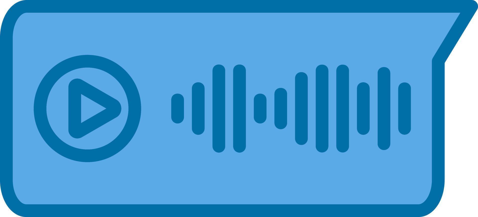 Voice Message Vector Icon Design