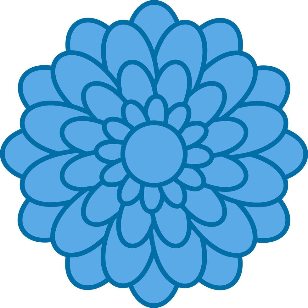 Chrysanthemum Vector Icon Design