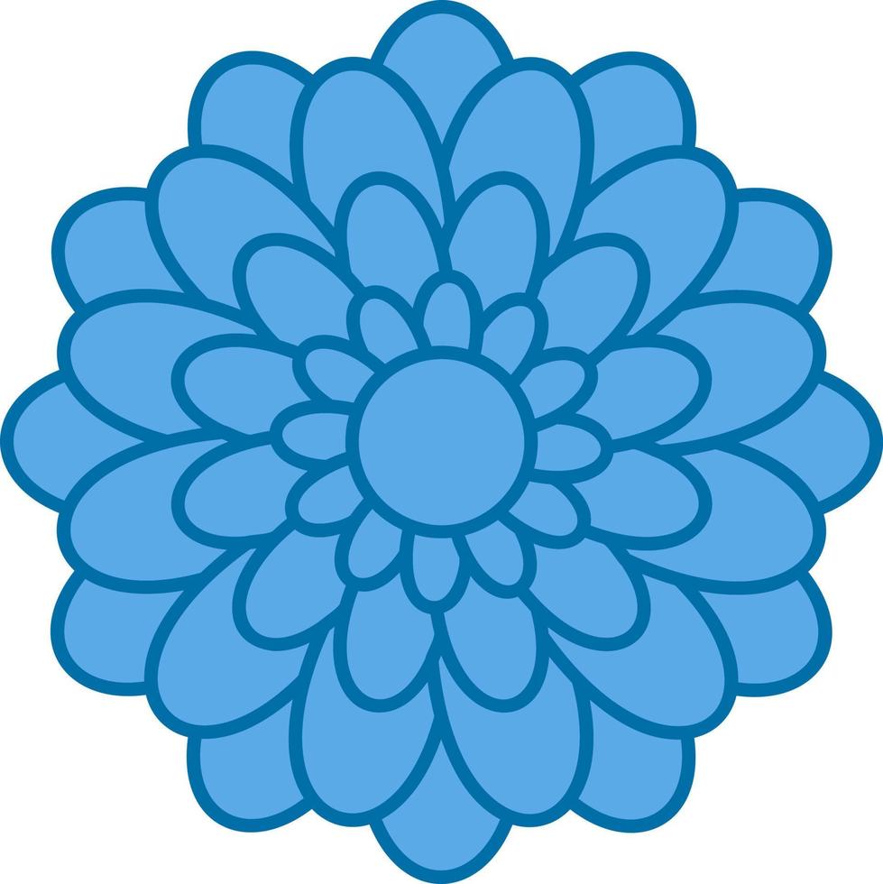 Chrysanthemum Vector Icon Design