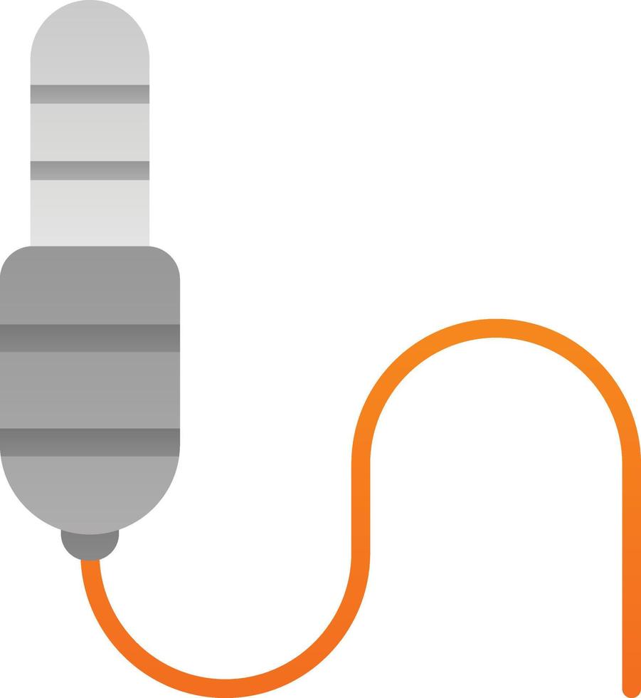 diseño de icono de vector de conector de audio