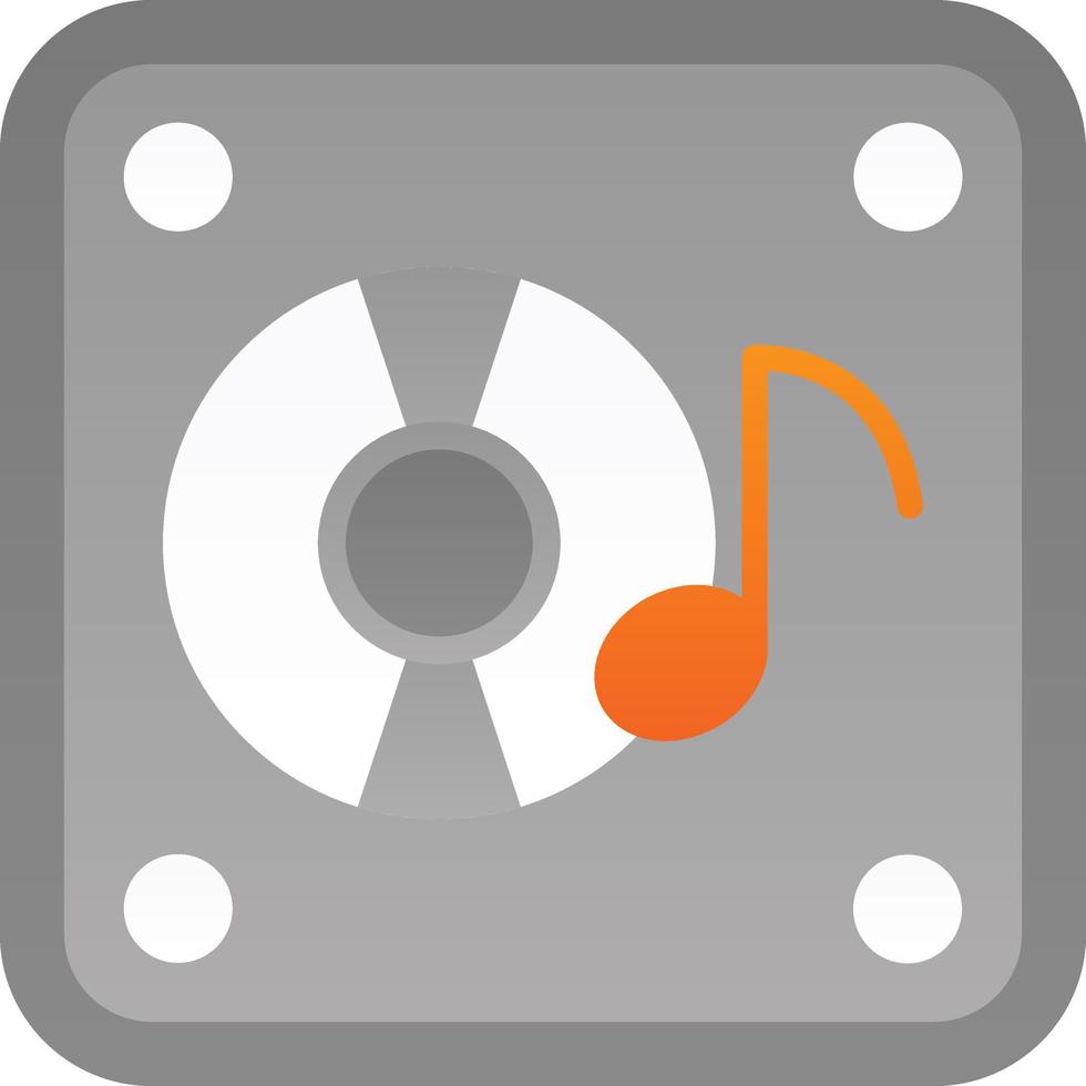 Music Album Vector Icon Design