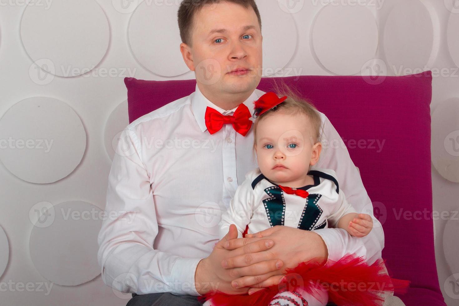 Family portrait with a child photo