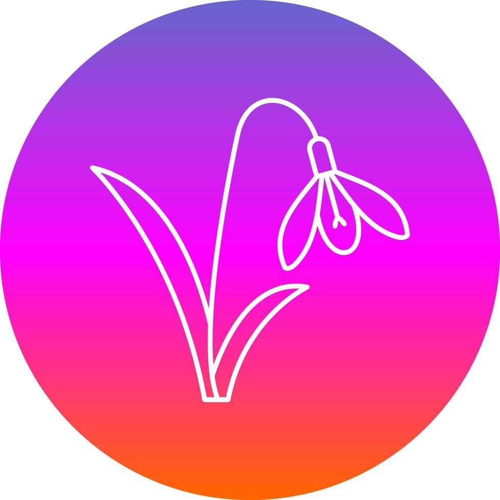 Snowdrop Vector Icon Design