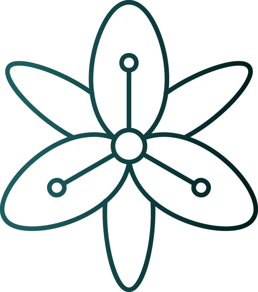 Tiger Lily Vector Icon Design