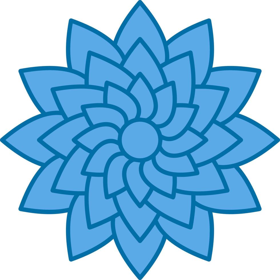 Dahlia Vector Icon Design