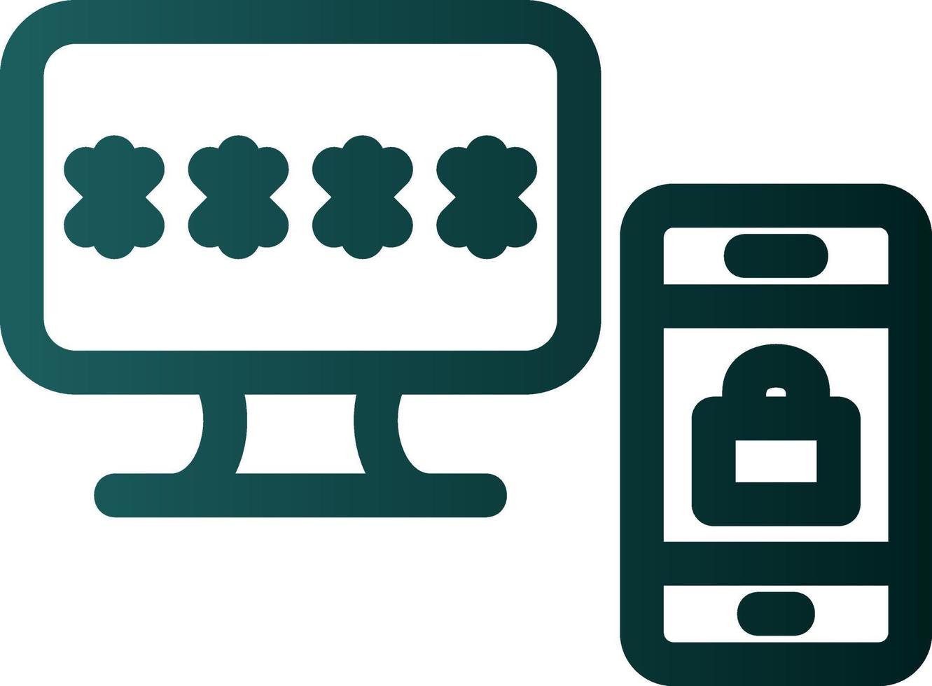 Two Step Verification Vector Icon Design