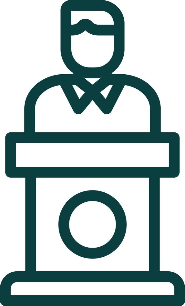 Politician Vector Icon Design
