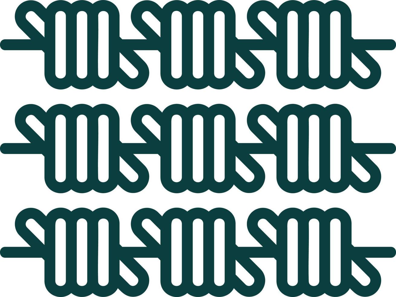 Barbed Wire Vector Icon Design