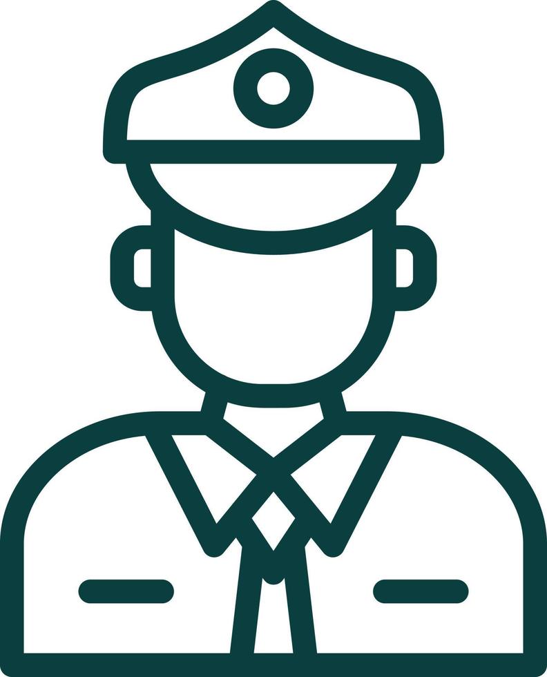 Taxi Driver Vector Icon Design