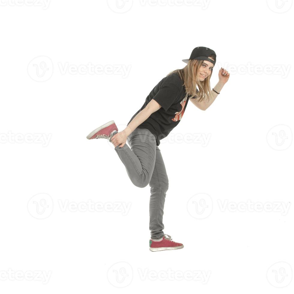 young girl dancing hip-hop photo