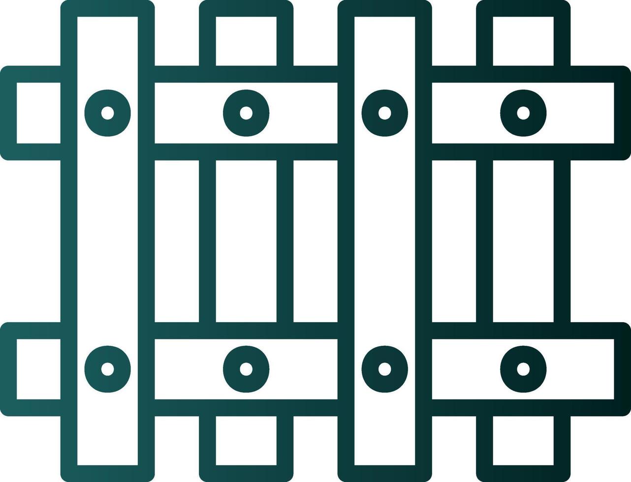 Fence Vector Icon Design
