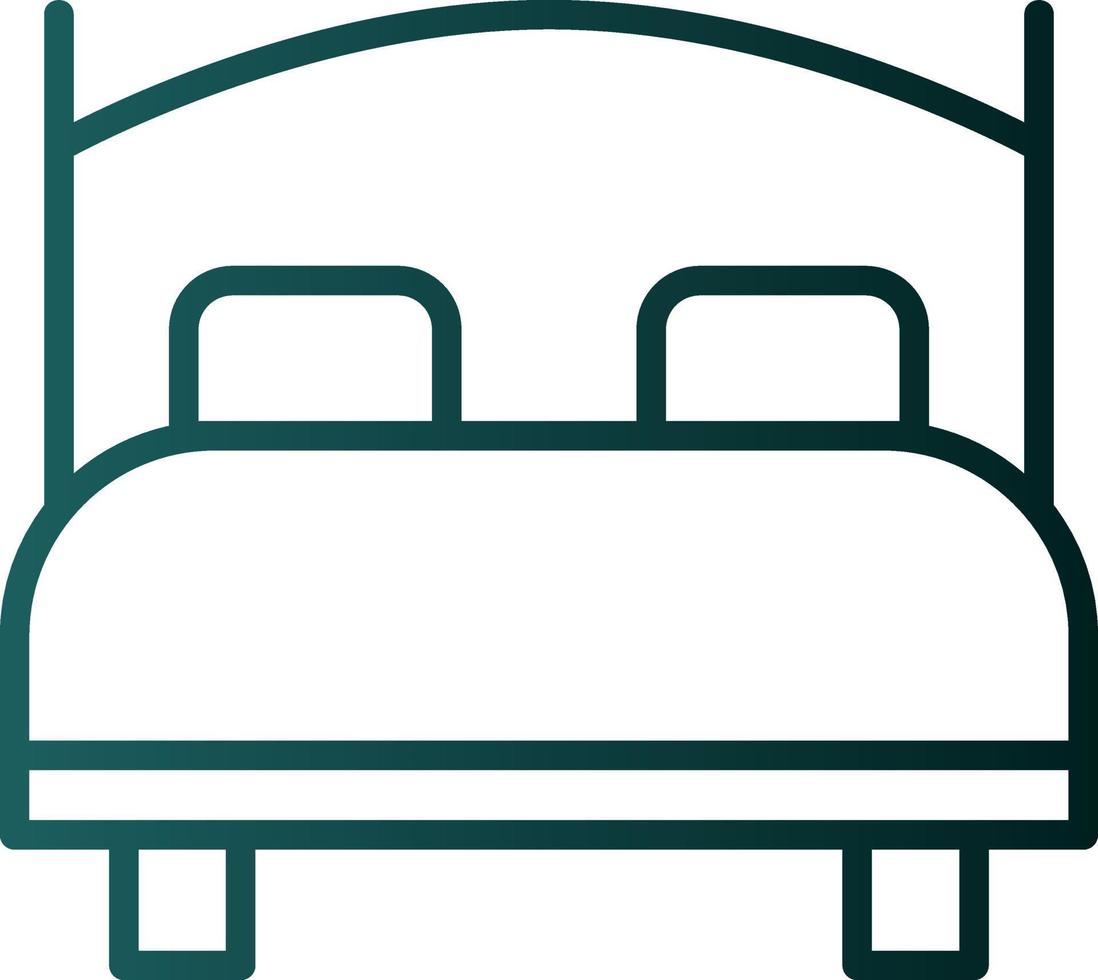 Bed Vector Icon Design