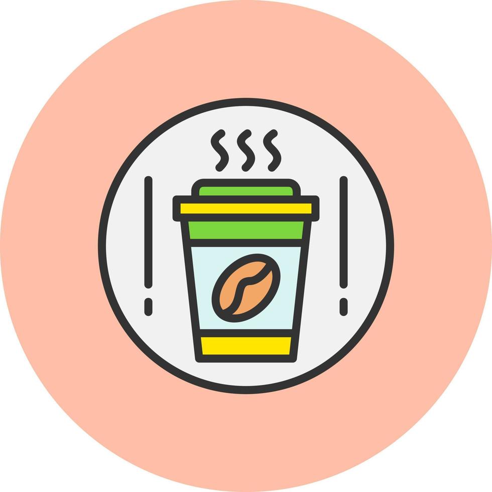 icono de vector de café para llevar