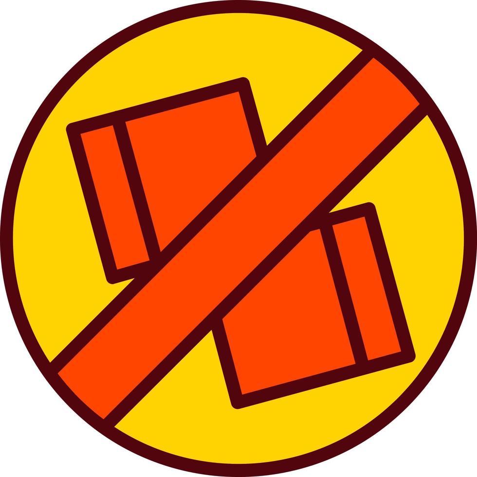 No Sugar Vector Icon