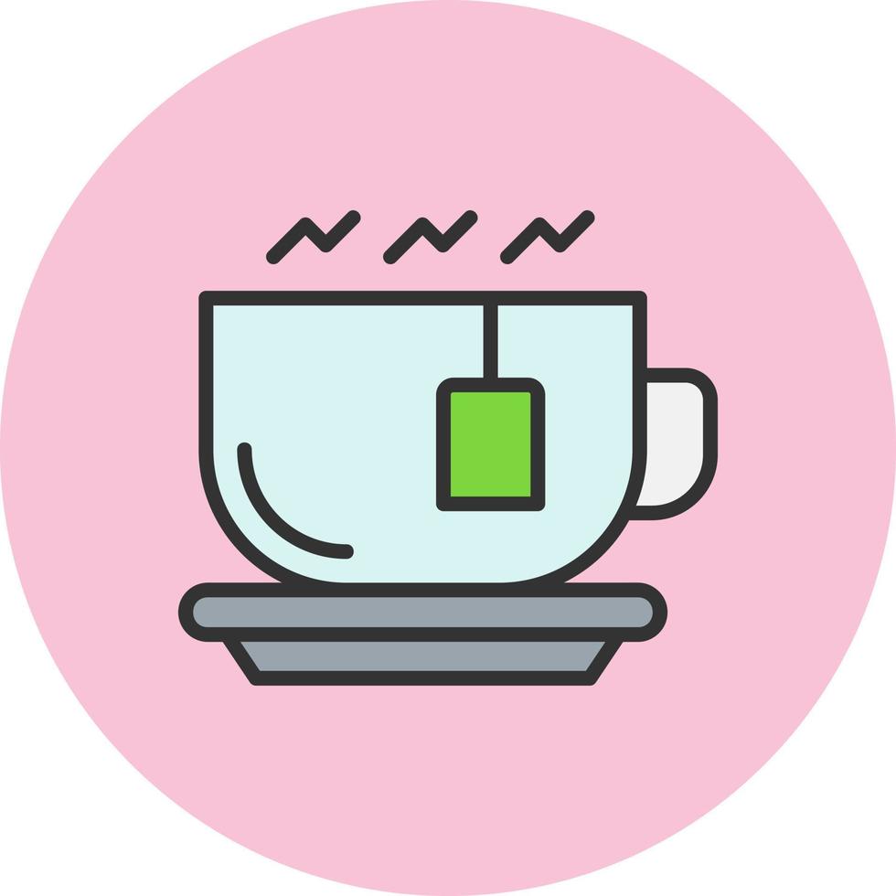 icono de vector de taza de té