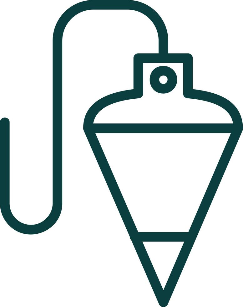 Plumb Bob Vector Icon Design