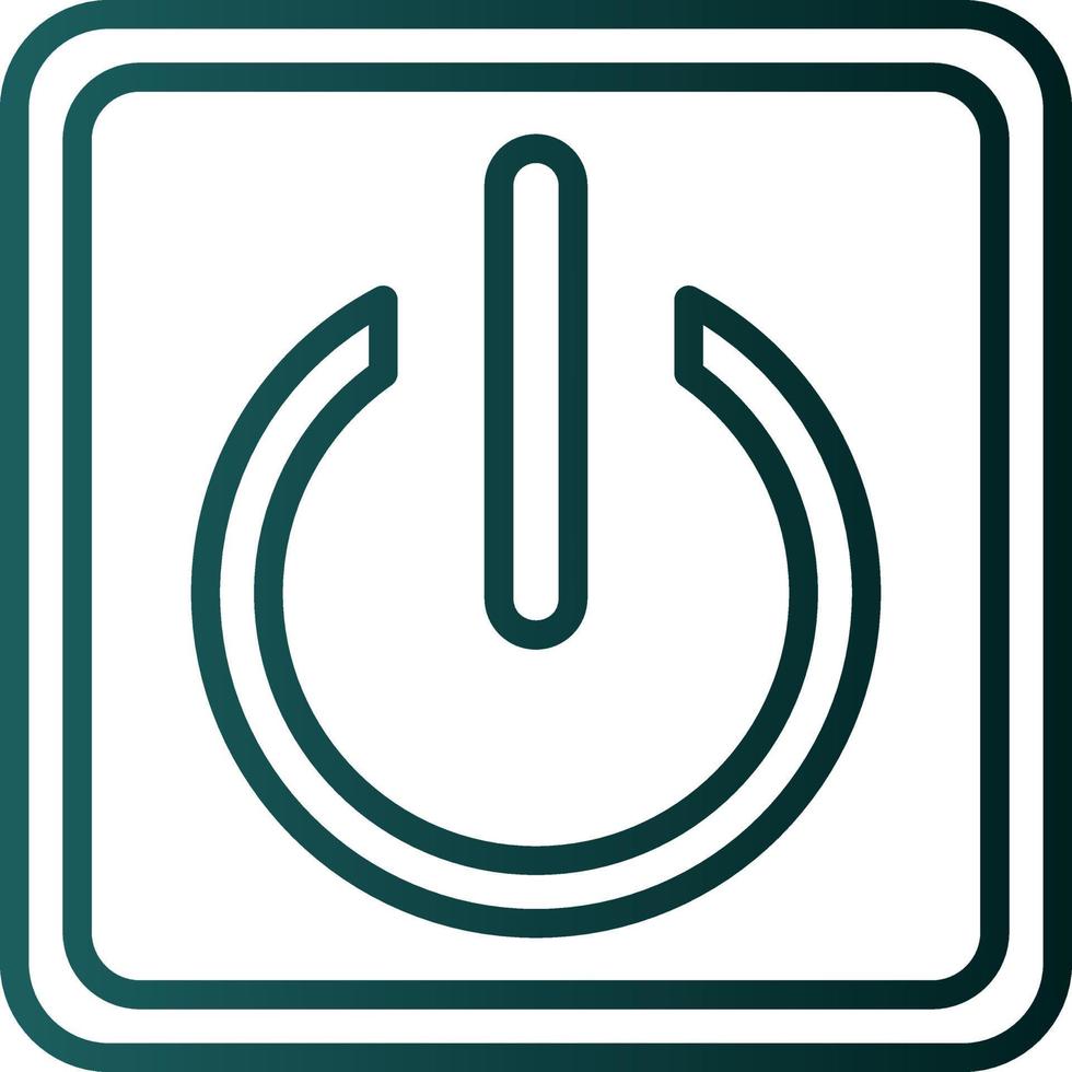 Power Button Vector Icon Design