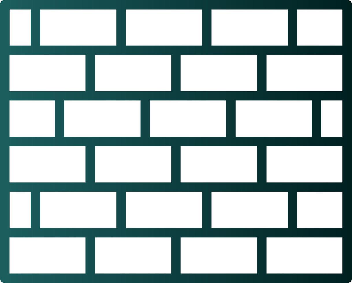 Brickwall Vector Icon Design