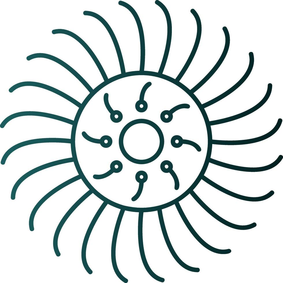 Anemone Vector Icon Design