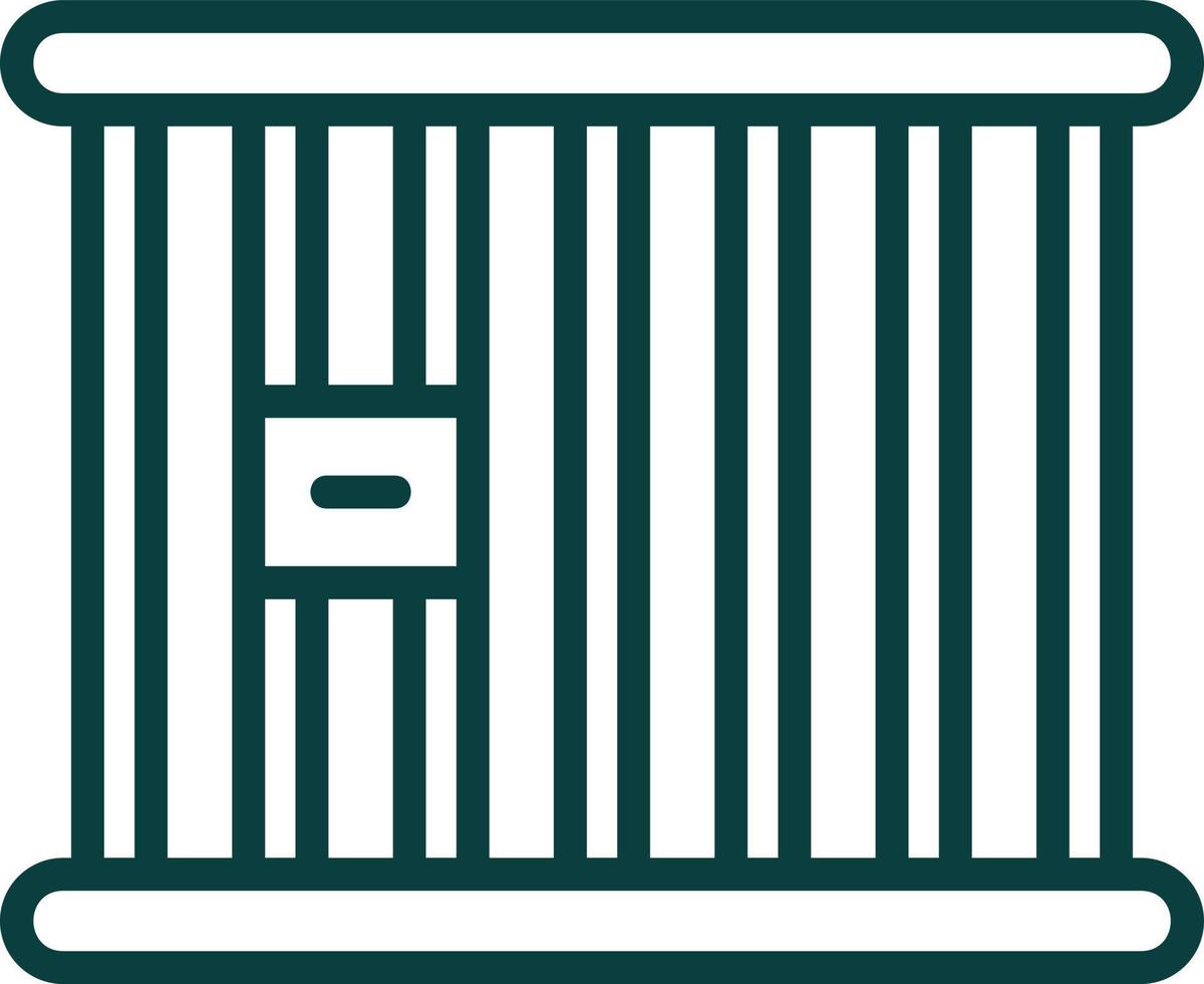 Prison Cell Vector Icon Design