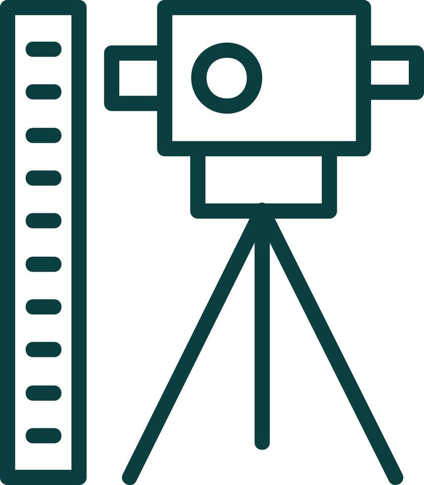 Theodolite Vector Icon Design