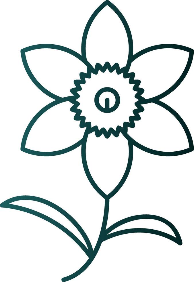 Daffodil Vector Icon Design