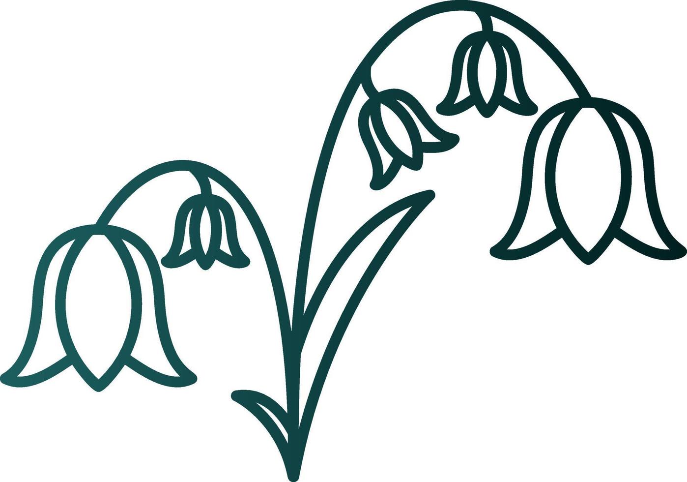 Bluebell Vector Icon Design