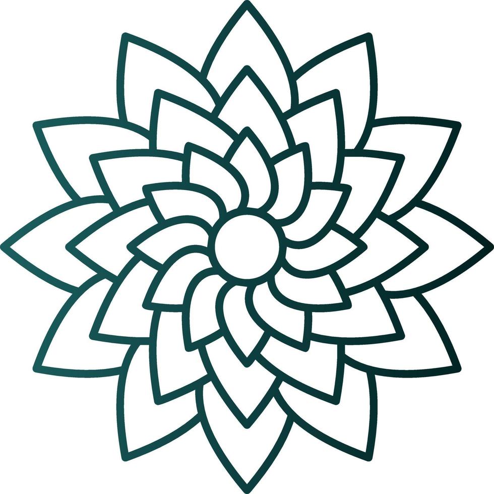 Dahlia Vector Icon Design